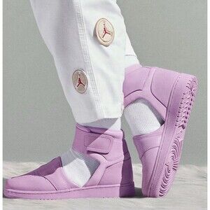 New Nike Air Jordan 1 High Lover XX Women's Espadrille Sneaker sz 9 Violet Mist